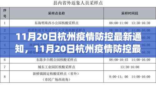 杭州疫情防控最新通知解读及应对策略发布,细节解读与行动指南(11月20日更新)