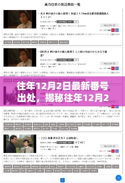 揭秘往年12月2日最新番号的来源,涉黄问题科普文章