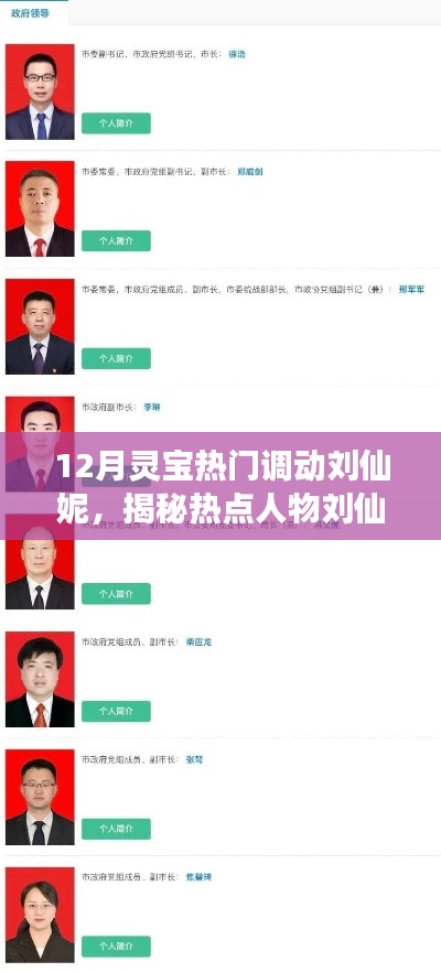 揭秘刘仙妮,灵宝市人事调动热点人物深度解析