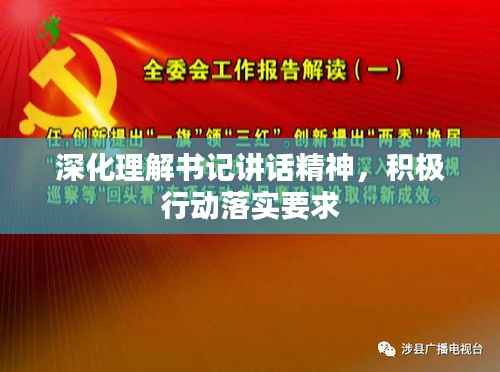 深化理解书记讲话精神,积极行动落实要求
