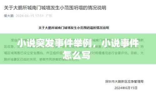 小说突发事件举例,小说事件怎么写