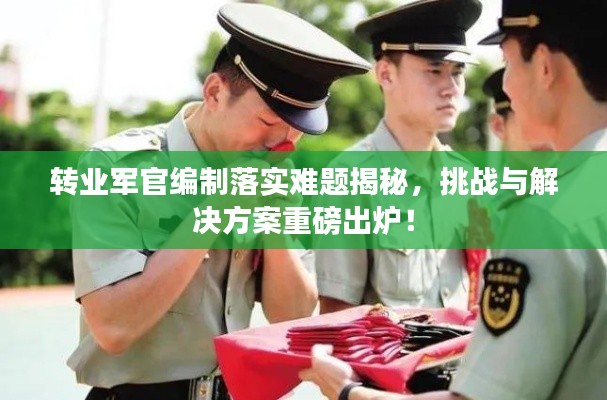 转业军官编制落实难题揭秘,挑战与解决方案重磅出炉!