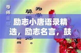 励志小唐语录精选,励志名言,鼓舞人心