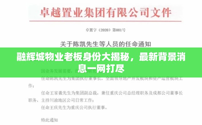 融辉城物业老板身份大揭秘,最新背景消息一网打尽