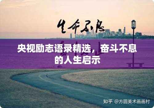 央视励志语录精选,奋斗不息的人生启示