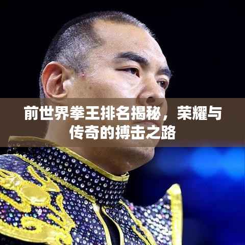 前世界拳王排名揭秘,荣耀与传奇的搏击之路