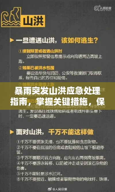 暴雨突发山洪应急处理指南,掌握关键措施,保障生命安全