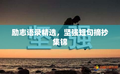 励志语录精选，坚强短句摘抄集锦