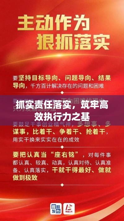 抓实责任落实，筑牢高效执行力之基