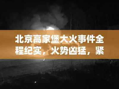 北京高家堡大火事件全程纪实,火势凶猛,紧急救援行动!